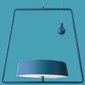 Lampy sufitowe - Deko-Light Lampa wisząca LED Miram akumulator, niebieska - miniaturka - grafika 1