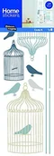 Naklejki na drzwi i meble - Unbekannt Naklejka na okno ptak klatek ptaki  folia okienna dekoracja dekoracja okna  obraz na okno HOWI 013 - miniaturka - grafika 1