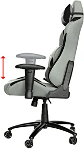 E-Blue Fotel E-BLUE Red Fighter C3 Szary - Fotele gamingowe - miniaturka - grafika 8