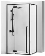 Kabiny prysznicowe - Rea Fargo Black 80x100 lewe K6315 - miniaturka - grafika 1