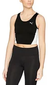 Bielizna sportowa damska - Puma Cross The Line croptop w Black 515104 01 - miniaturka - grafika 1