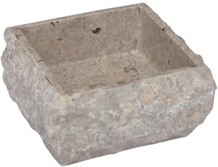 vidaXL Lumarko Umywalka, szara, 30x 30 x 13 cm, marmurowa! 149176 - Umywalki - miniaturka - grafika 3