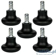 Fotele i krzesła biurowe - Unique Stopki do fotela obrotowego czarne GD-01 - miniaturka - grafika 1