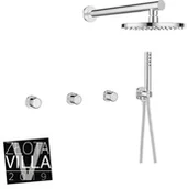 Baterie podtynkowe - Laveo Laveo Pretto bateria natryskowa podtynkowa z zestawem chrom BAO 004P BAO 004P - miniaturka - grafika 1