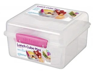 Sistema Lunch pudełko na lunch, kwadratowe, z trzema przegródkami, wielokolorowa 21745 - Pojemniki kuchenne - miniaturka - grafika 7