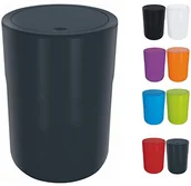 Koszyki łazienkowe - Spirella spirella 10.17490 cocco-/kosemetik wiadro na śmieci, ciemnoszary 10.17490 - miniaturka - grafika 1