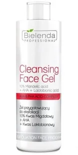 Bielenda Professional Cleansing Face Gel 10% Mandelic Acid + AHA + Lactobionic Acid żel przygotowujący do eksfoliacji 200g - Żele do mycia twarzy - miniaturka - grafika 5