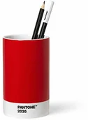 Pojemniki biurowe - Pantone Pantone organizer biurkowy na długopisy, porcelana, czerwony 2035, czerwony 101492035 - miniaturka - grafika 1