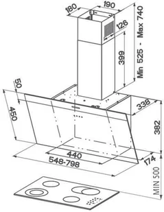 Faber Daisy EG6 WH A55 - Okapy kuchenne Faber Daisy EG6 WH A55 - Okapy kuchenne - miniaturka - grafika 2