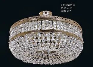 Elita bohemia Plafon kryształowy na 9 żarówek - Bohemia L 728/9/05 - Lampy sufitowe - miniaturka - grafika 4