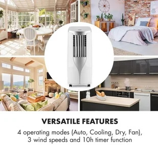 Klarstein New Breeze 9 Klimatyzacja 9000 BTU Klasa energetyczna A Pilot biała ACO6-NewBreeze9W - Klimatyzatory - miniaturka - grafika 4