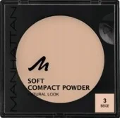 Manhattan Soft Compact Powder 9g. 3 Beige - Pudry do twarzy - miniaturka - grafika 3