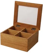 Akcesoria gastronomiczne - Olympia Mini pudełko na herbatę z pokrywką | 200x160x(H)90mm GL089 - miniaturka - grafika 1