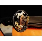 Repliki - broń - Kuźnia mieczy samurajskich MIECZ SAMURAJSKI WAKIZASHI DO TRENINGU, STAL WYSOKOWĘGLOWA 1095, HARTOWANA GLINKĄ, R321 - miniaturka - grafika 1