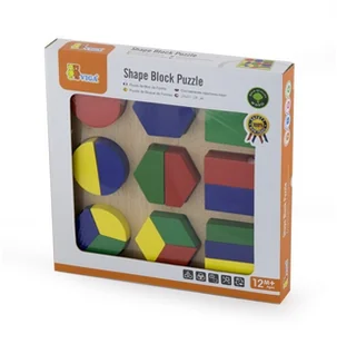VIGA VIGA Drewniana Układanka Kształty Puzzle - wysyłka/odbiór osobisty w ciągu 24h 58573 - Układanki dla dzieci - miniaturka - grafika 5