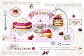 Obrusy i serwetki - Nuova R2S Easy life r2s DUŻA PODKŁADKA NA STÓŁ Patisserie - Ciastkarnia (550 PATI) - miniaturka - grafika 1