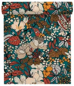 Tapety - Tapeta Floral Impression 377562 zielona morska winylowa na flizelinie - miniaturka - grafika 1
