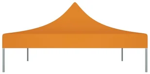 vidaXL Dach do namiotu imprezowego, 4 x 3 m, pomarańczowy, 270 g/m - Pawilony ogrodowe - miniaturka - grafika 5