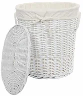 Kosze na bieliznę - DVier Kosz na pranie wiklina Biały 37 X 26 h.45 08 woval-A - miniaturka - grafika 1