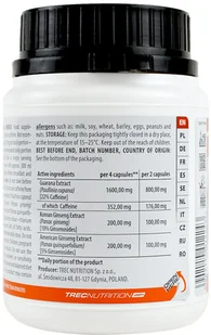 Trec Herbal Energy 120 tabs - Produkty specjalne dla sportowców Trec Herbal Energy 120 tabs - Produkty specjalne dla sportowców - miniaturka - grafika 2