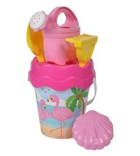 Foremki do piasku piaskownicy Flamingi wiaderko 46 - Zabawki do piasku - miniaturka - grafika 2