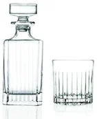 Pozostałe akcesoria barmańskie - RCR Cristalleria Italiana RCR kryształ Timeless Decanter i szklanki do picia szklanki do whisky 7 sztuki zestaw  750 ML słoiki Decanter, 313 ML 73271020006_Trasparente - miniaturka - grafika 1