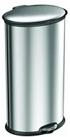 Kosze na śmieci - EKO Elipse Step Bin, metalowy, stal szlachetna matowa VB 932530 - miniaturka - grafika 1