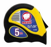 Poziomice, łaty, miary - Medid Tools Profesjonalna Miarka Kieszonkowa Zwijana Taśma 16mm 3m Metrówka - miniaturka - grafika 1