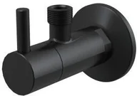 Zawory i kraniki - Alcaplast Zawór kątowy z filtrem 1/2" 1/2", czarny-mat AQ/ARV003-BLACK - miniaturka - grafika 1