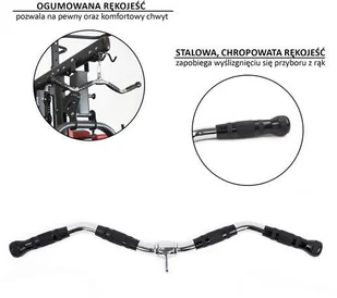 HMS HMS Uchwyt do wyciągu lekko łamany UW13 - Wyciągi do ćwiczeń - miniaturka - grafika 6