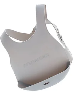 MINIKOIOI MINIKOIOI Śliniak silikonowy z kieszonką Grey Minikoioisliniakszary - Śliniaki i fartuszki - miniaturka - grafika 2