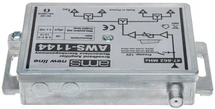 WZMACNIACZ ANTENOWY AWS-1144 13/15dB AWS-1144 - Wzmacniacze antenowe - miniaturka - grafika 3