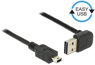 Delock EASY-USB-KAB.2.0 A (gewink. czy/UN) > Mini-B 0.5 m Czarny 85184 - Kable USB - miniaturka - grafika 2