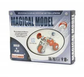 Zabawki konstrukcyjne - Klocki Metalowe zestaw konstrukcyjny Puzzle 34el. - miniaturka - grafika 1