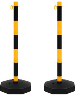 VidaXL Lumarko Zestaw słupków z 10-metrowym, plastikowym łańcuchem 150956 VidaXL - Drabiny - miniaturka - grafika 2