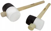 Młotki - MODECO Młotek Gumowy Czarno-biały Drewniana Rączka 900G - miniaturka - grafika 1