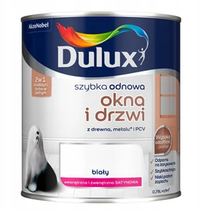 Dulux Szybka Odnowa Okna i drzwi biały 750 ml - Farby olejne i specjalne - miniaturka - grafika 3