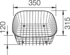 Blanco kosz na naczynia stal do AXON, PICO 514238 - Suszarki do naczyń - miniaturka - grafika 3