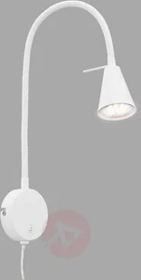 Briloner Kinkiet LED 2082 z elementem ściennym, biały - Lampy ścienne - miniaturka - grafika 2