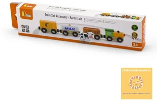 VIGA VIGA 50821 Kolejka drewniana: Pociąg Farma VG-50821 - Pociągi dla dzieci - miniaturka - grafika 4