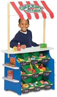 Melissa Doug Melissa Doug Drewniany Sklep Stragan 14070 $ - Zabawy w naśladowanie dorosłych - miniaturka - grafika 2