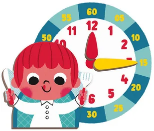 Janod Magnetyczna układanka Uczę się zegarka - Układanki dla dzieci - miniaturka - grafika 29