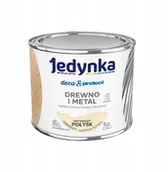 Farby zewnętrzne - Jedynka D&p Drewno i Metal 0,2l Kremowy Satyna - miniaturka - grafika 1