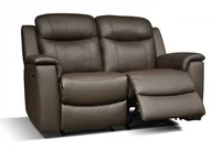 Sofy i kanapy - Vente-Unique Skórzana sofa 2-osobowa EVASION z funkcją relaks - Czekoladowy - miniaturka - grafika 1