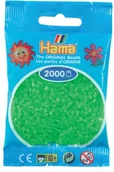 Zabawki kreatywne - Hama perły 501-42 - mini perły 2000 sztuk fluor-zielony 501-42 - miniaturka - grafika 1