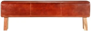 VidaXL Lumarko Kozioł gimnastyczny, 160 cm, brązowy, skóra i drewno mango 320607 VidaXL - Ławki do przedpokoju - miniaturka - grafika 2