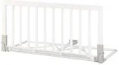 Zabezpieczenia dla dzieci - Baby Dan Barierka do łóżka drewniana biała 45x90cm - miniaturka - grafika 1