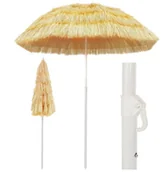 Parasole ogrodowe - vidaXL Parasol plażowy w stylu hawajskim, naturalny, 180 cm - miniaturka - grafika 1
