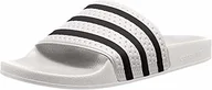 Buty trekkingowe męskie - Adidas Unisex-Erwachsene Originals ADILETTE Bade Sandalen - Weiß (WHITE/CBLACK/WHITE), EU 44.5 - miniaturka - grafika 1