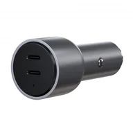 Ładowarki samochodowe - SATECHI 40W Dual USB-C PD Car Charger Space Gray ST-U2C40CCM - miniaturka - grafika 1